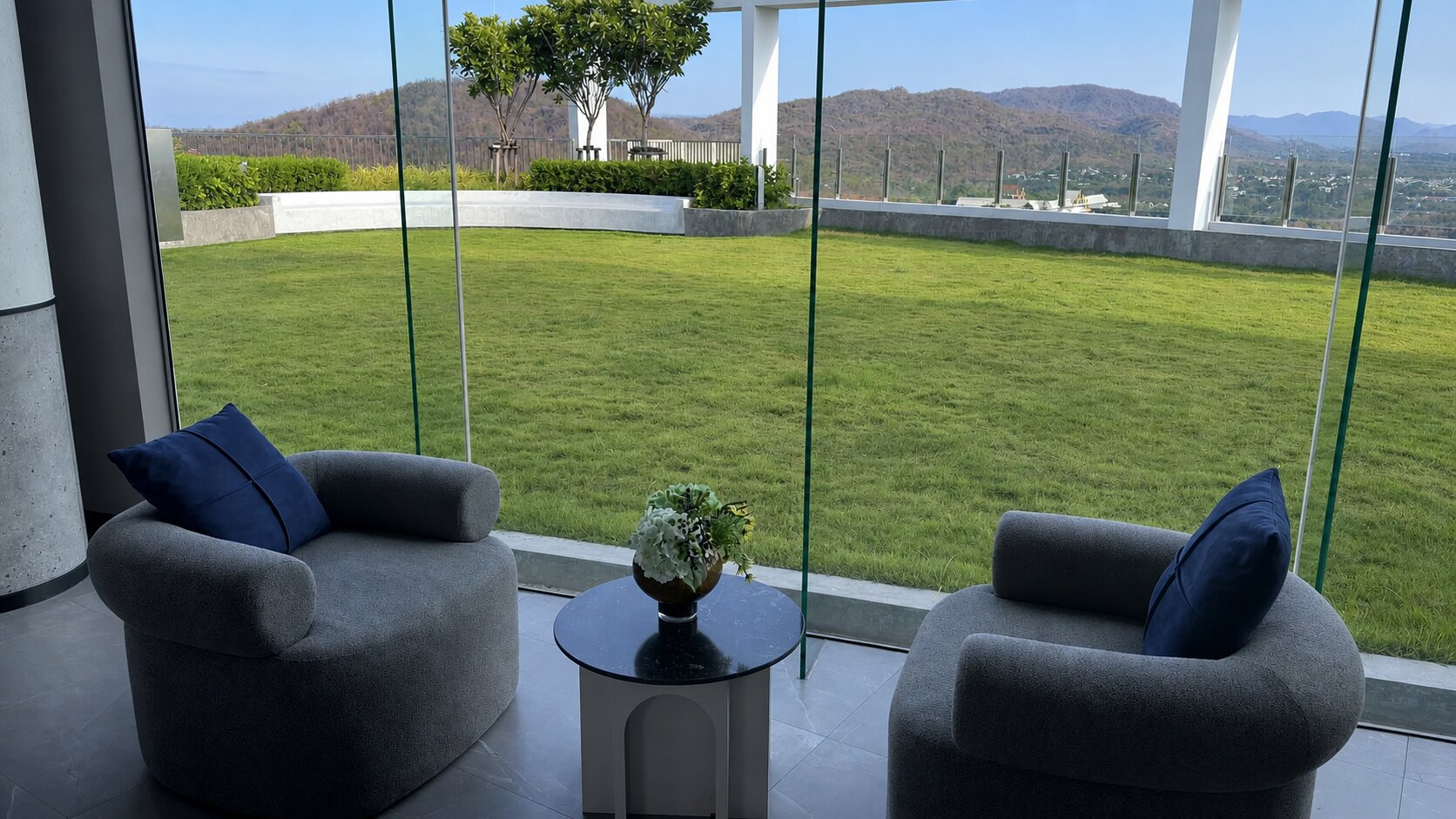 Our lounge in Hua Hin with mountain view